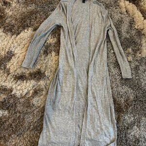 NWOT White House Black Market Light Gray Cardigan